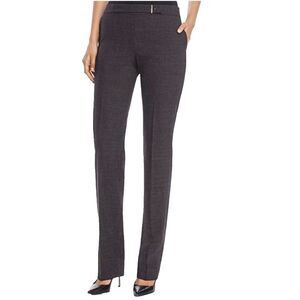 Hugo Boss Charcoal Grey Tweed Wool Tafena Pants Slacks Trousers Career Womens 10